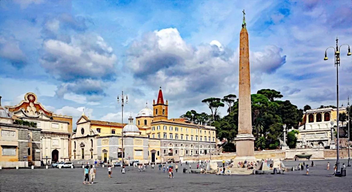 Plac Del Popolo 1 Plac Del Popolo w Rzymie