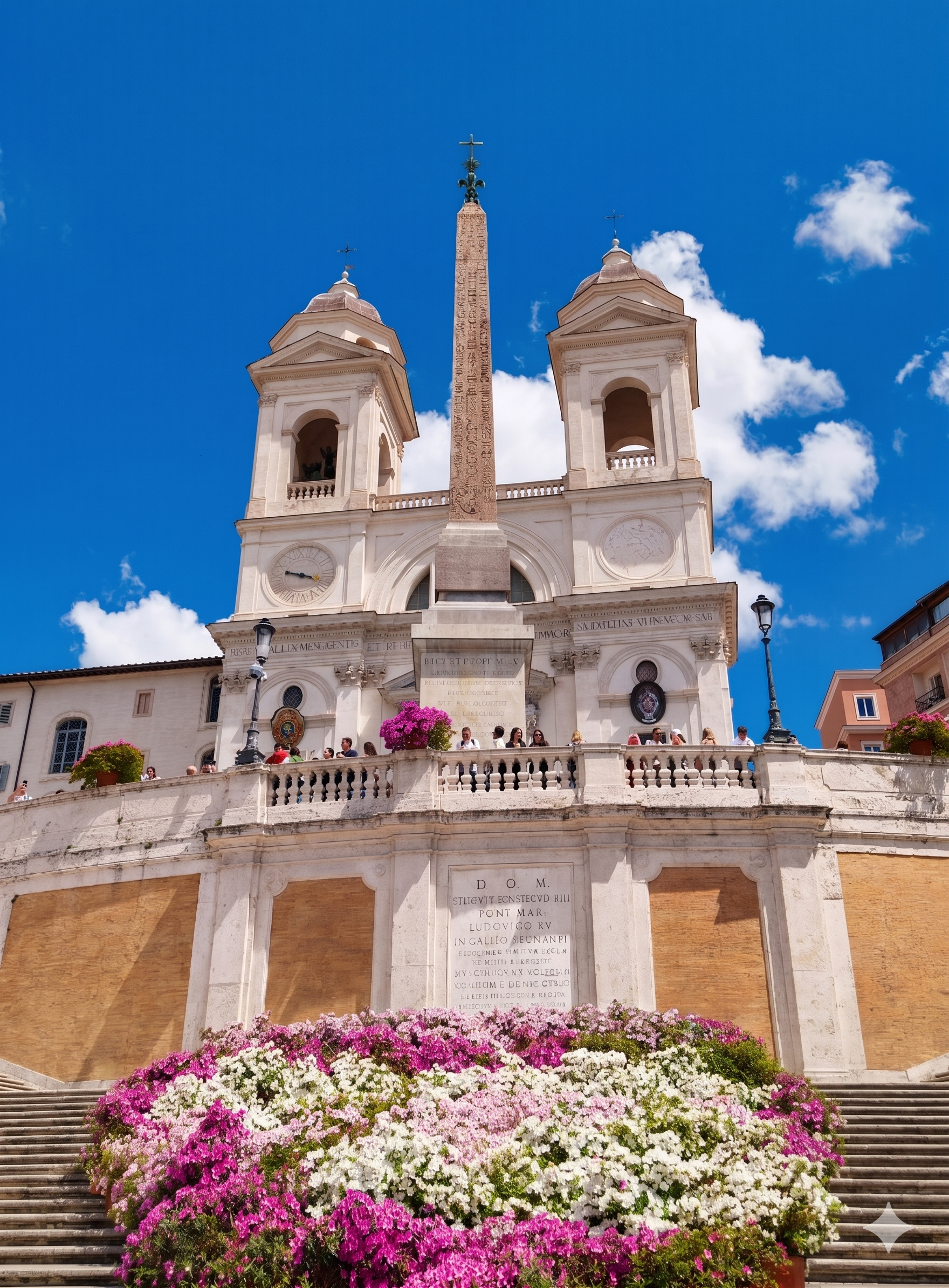 Schody Hiszpańskie (Scalinata di Trinità dei Monti) 2 Schody Hiszpańskie - obelisk