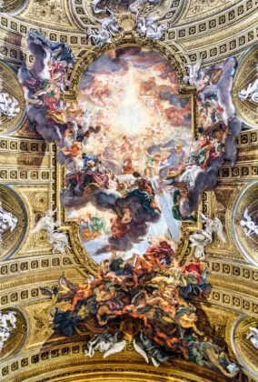 Kościół Il Gesù - fresk "Tryumf Imienia Jezus"