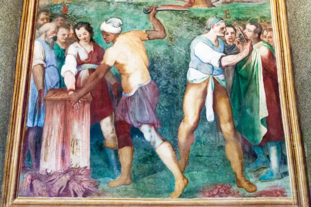 Rzym - bazylika Santo Stefano Rotondo - męczennicy