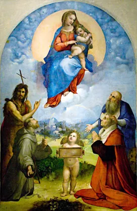 Rafael - Madonna z Foligno (Pinacoteca Vaticana)
