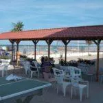 Ośrodek kolonijny w Rimini - boisko i pergola