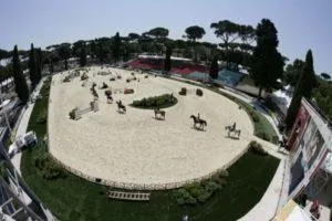 Piazza di Siena,Villa Borghese w Rzymie 3