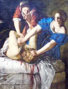 Obraz Artemizja Gentileschi - Judyta ucina głowę Holefernesowi