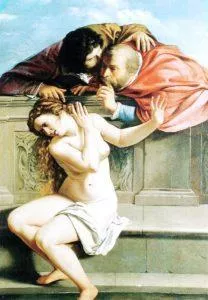 Obraz Artemizja Gentileschi - Zuzanna i starcy