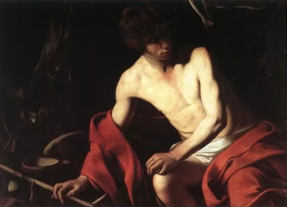 Caravaggio - św. Jan Chrzciciel (Galeria Corsini) 