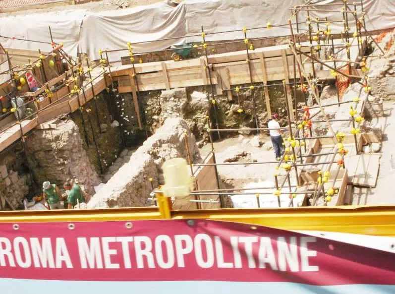 Rzym_metro_wykopaliska