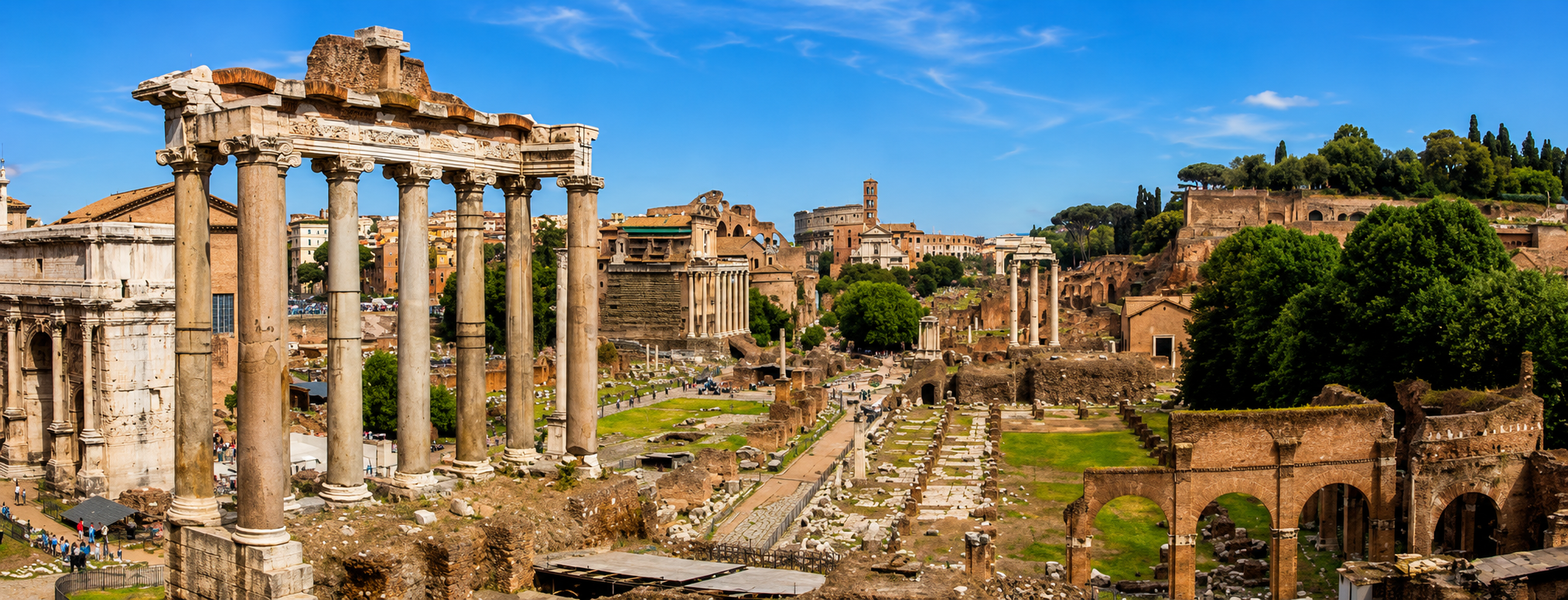 Forum Romanum - panorama z Kapitolu