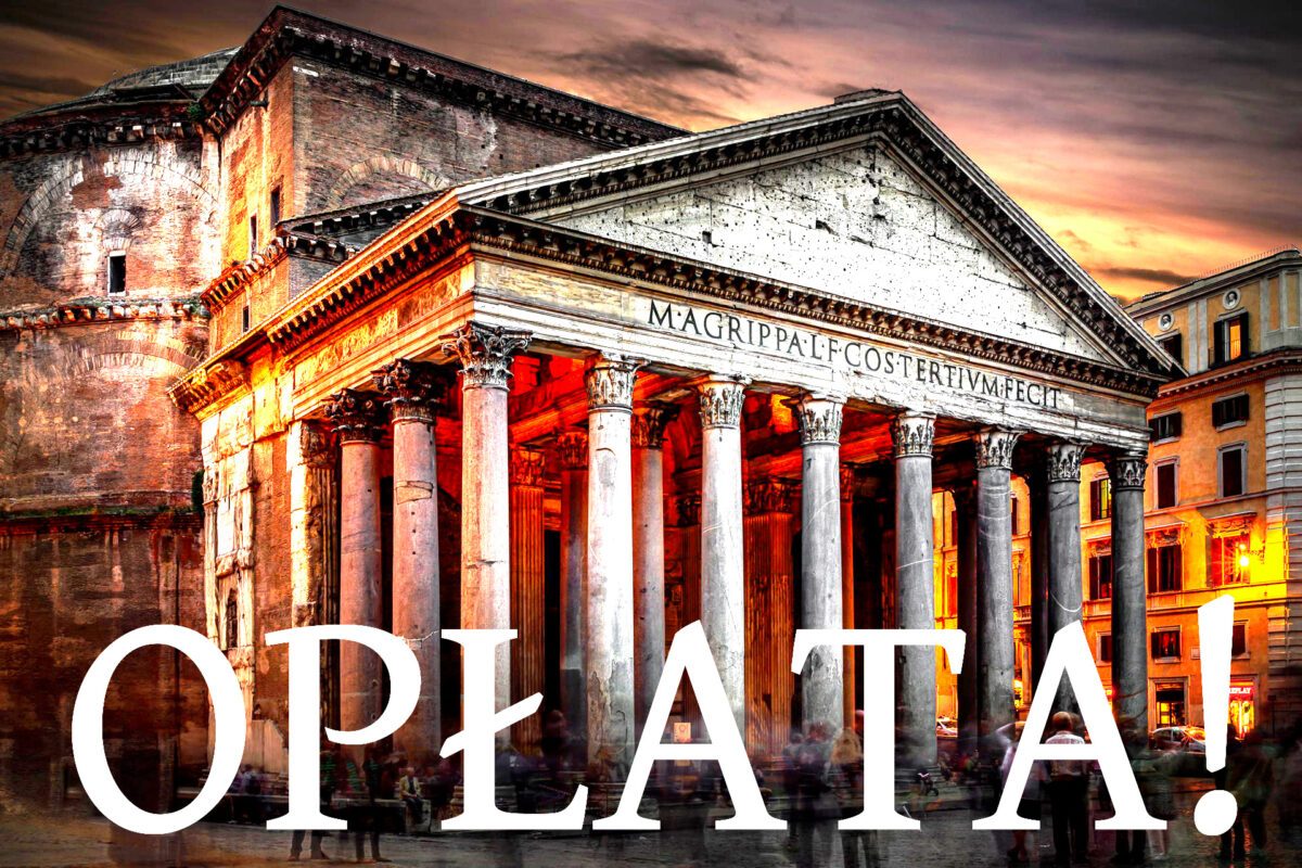 Panteon w Rzymie - opłata za wejście