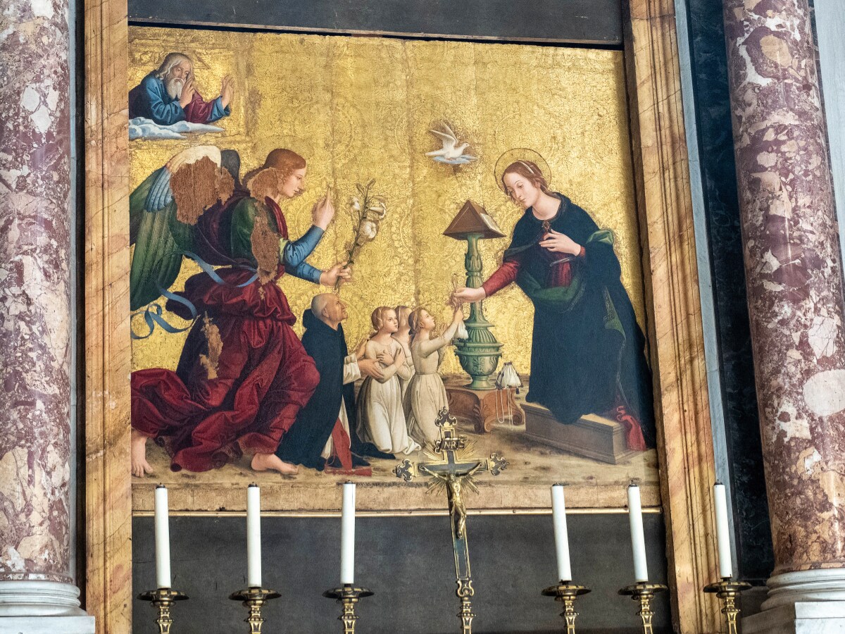 Bazylika Santa Maria sopra Minerva 10 Santa Maria sopra Minerva - Kaplica Zwiastowania, obraz Antoniazzo Romano