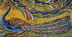 Rzym - bazylika św. Klemensa - fragment mozaiki 